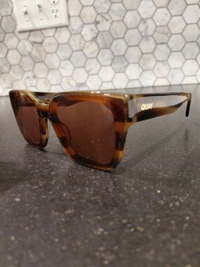 Quay Australia  Tortoise Shell Sunglasses with Brown Lenses